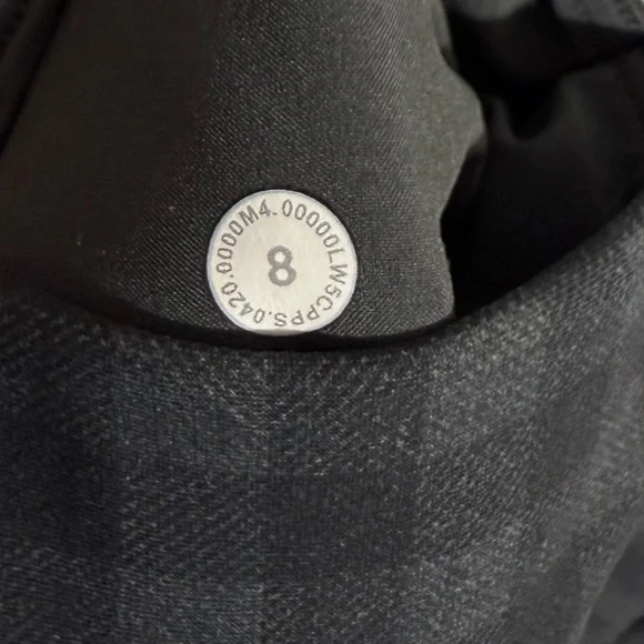 Lululemon Here to There High-Rise 7/8 Pant Brighton Buffalo Print Grey Black 8 - Picture 12 of 16